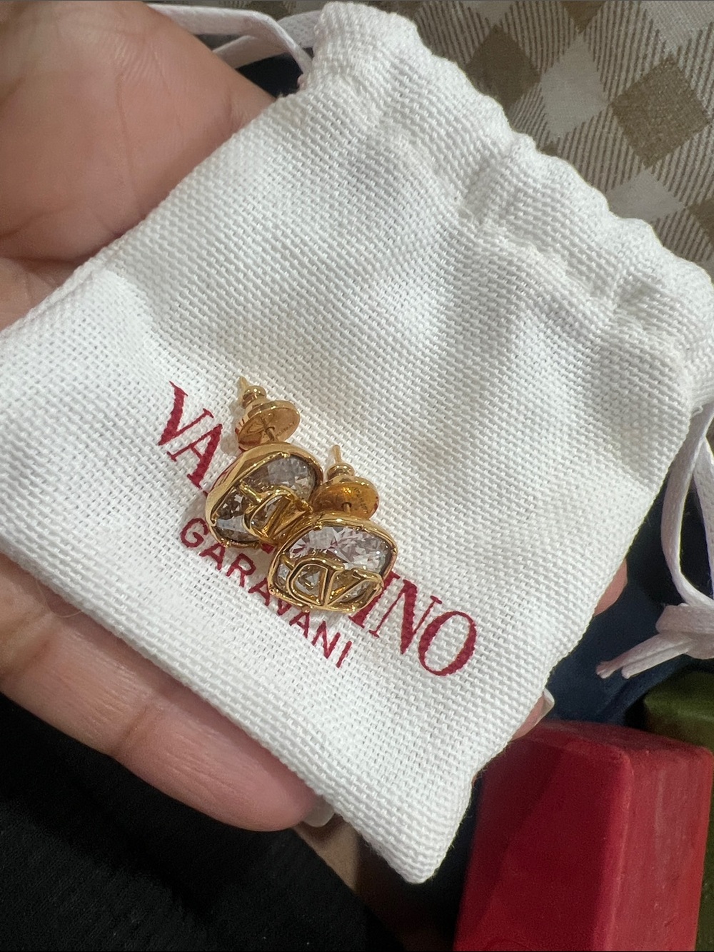 Valentino Garavani Gold-Tone Logo earrings